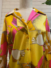 Load image into Gallery viewer, 1970’s Vintage Multicolored Satin Button Down
