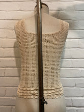 Load image into Gallery viewer, Handmade Crochet Cream-Colored Top
