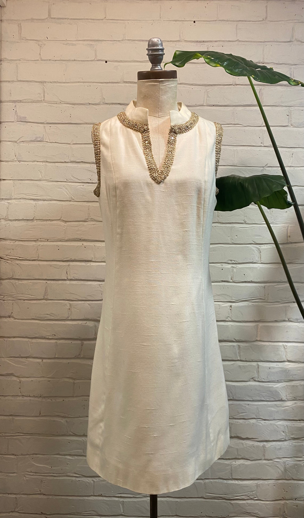 1960’s Vintage Silk Shift Mini Dress