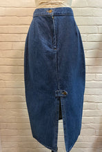 Load image into Gallery viewer, 1980’s Vintage Denim Midi Skirt
