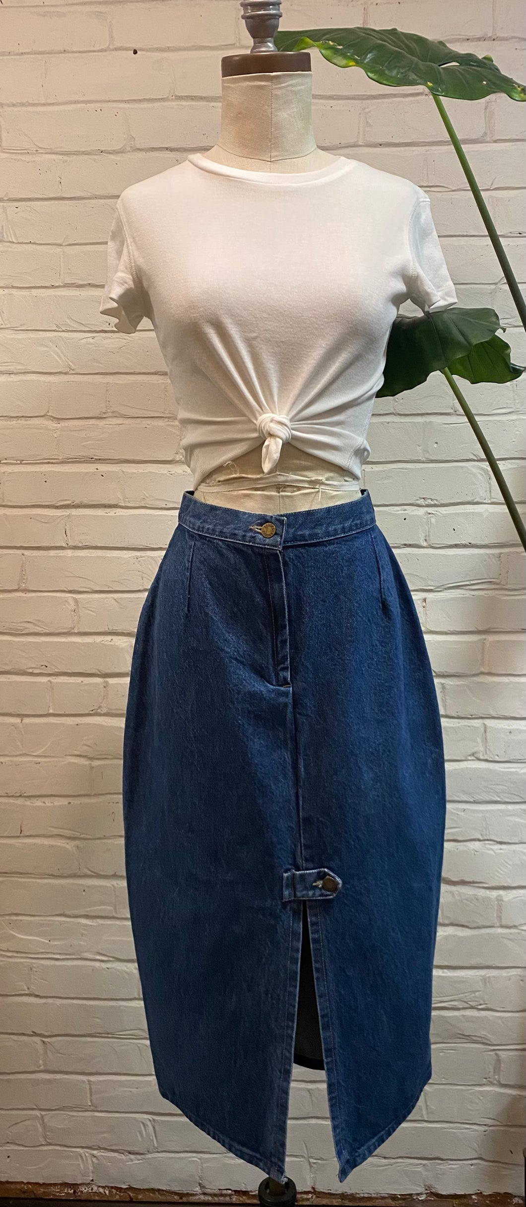 1980’s Vintage Denim Midi Skirt