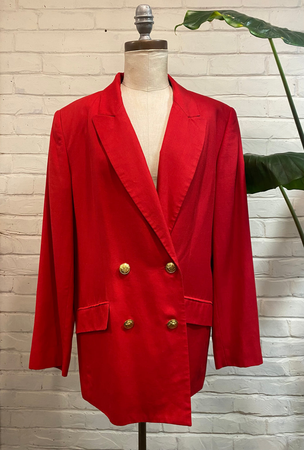 1980’s Vintage Bold Red Blazer