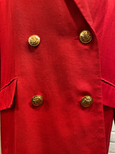 Load image into Gallery viewer, 1980’s Vintage Bold Red Blazer
