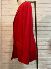 Load image into Gallery viewer, 1980’s Vintage Bold Red Blazer

