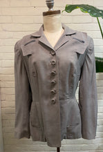 Load image into Gallery viewer, 1930’s Vintage Gray Tailored Blazer
