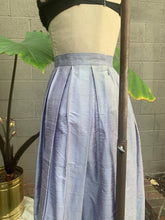 Load image into Gallery viewer, 1990’s silk periwinkle maxi skirt

