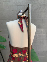 Load image into Gallery viewer, Y2K silk floral halter maxi dress
