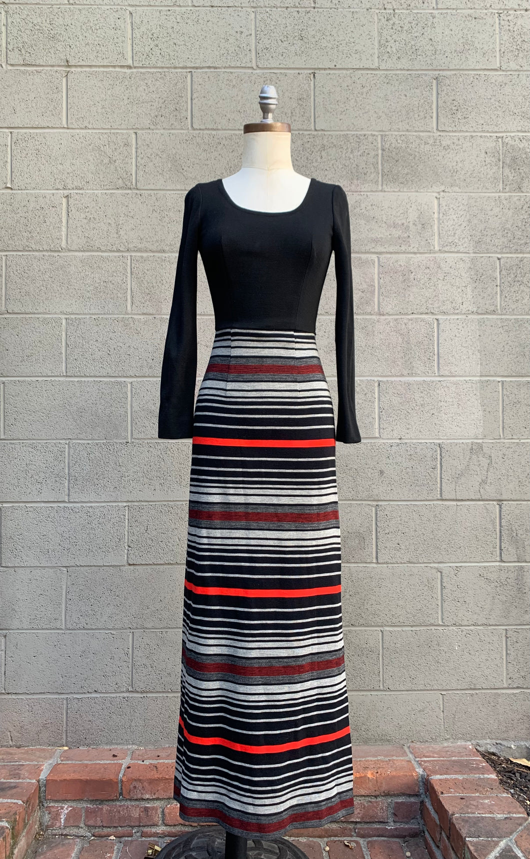 1960’s striped maxi dress