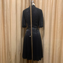 Load image into Gallery viewer, 1940’s beaded belted midi dress
