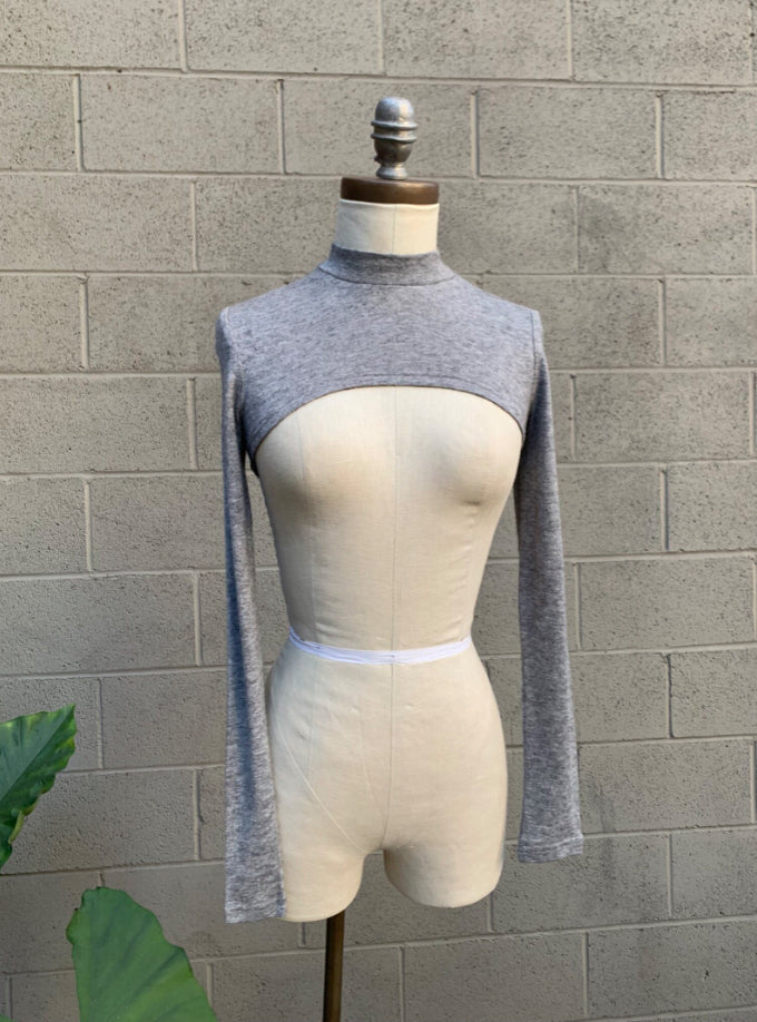 Heather layering crop