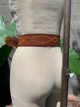 Load image into Gallery viewer, 1970’s leather stitched belt
