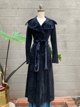 Load image into Gallery viewer, 1970’s maxi black trench
