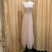 Load image into Gallery viewer, 1940’s pastel pink embroidered maxi dress
