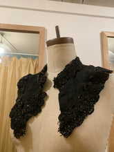 Load image into Gallery viewer, Victorian beaded black collar
