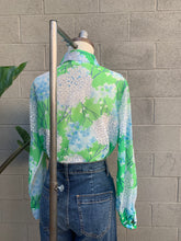 Load image into Gallery viewer, 1970’s sheer kelly garden top
