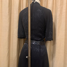 Load image into Gallery viewer, 1940’s beaded belted midi dress
