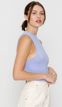 Load image into Gallery viewer, Periwinkle halter jersey top
