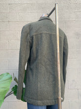 Load image into Gallery viewer, 1960’s thick wool fleece lining green military coat
