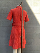 Load image into Gallery viewer, 1960’s orange corduroy mod mini dress
