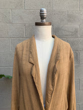 Load image into Gallery viewer, 1980’s raw silk linen blazer
