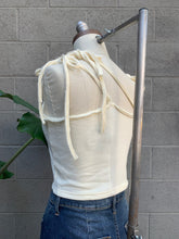 Load image into Gallery viewer, Strappy tie raw hem top
