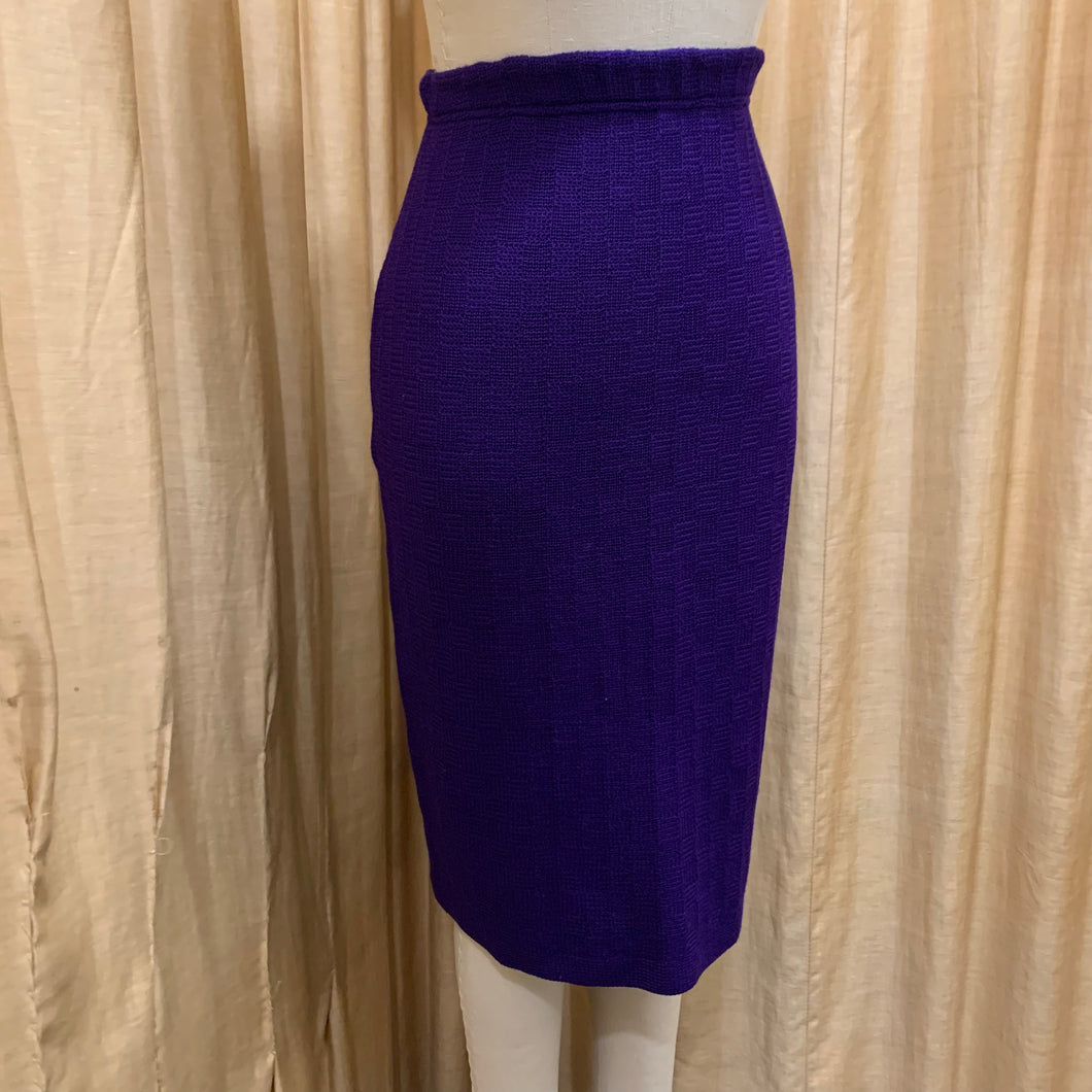 1980’s purple knit Missoni midi skirt
